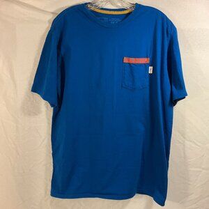 Patagonia Men's Endless Blue Water People Organic Cotton Pocket T-Shirt Sz L